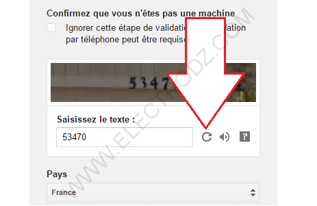 Captcha Gmail