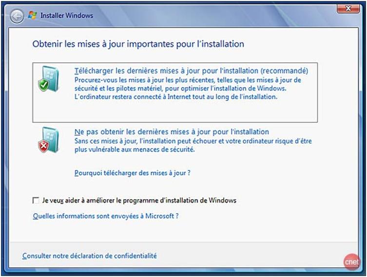 Mise à jour Windows