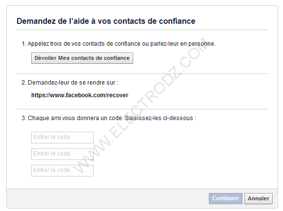 Faire appel aux contacts de confiance