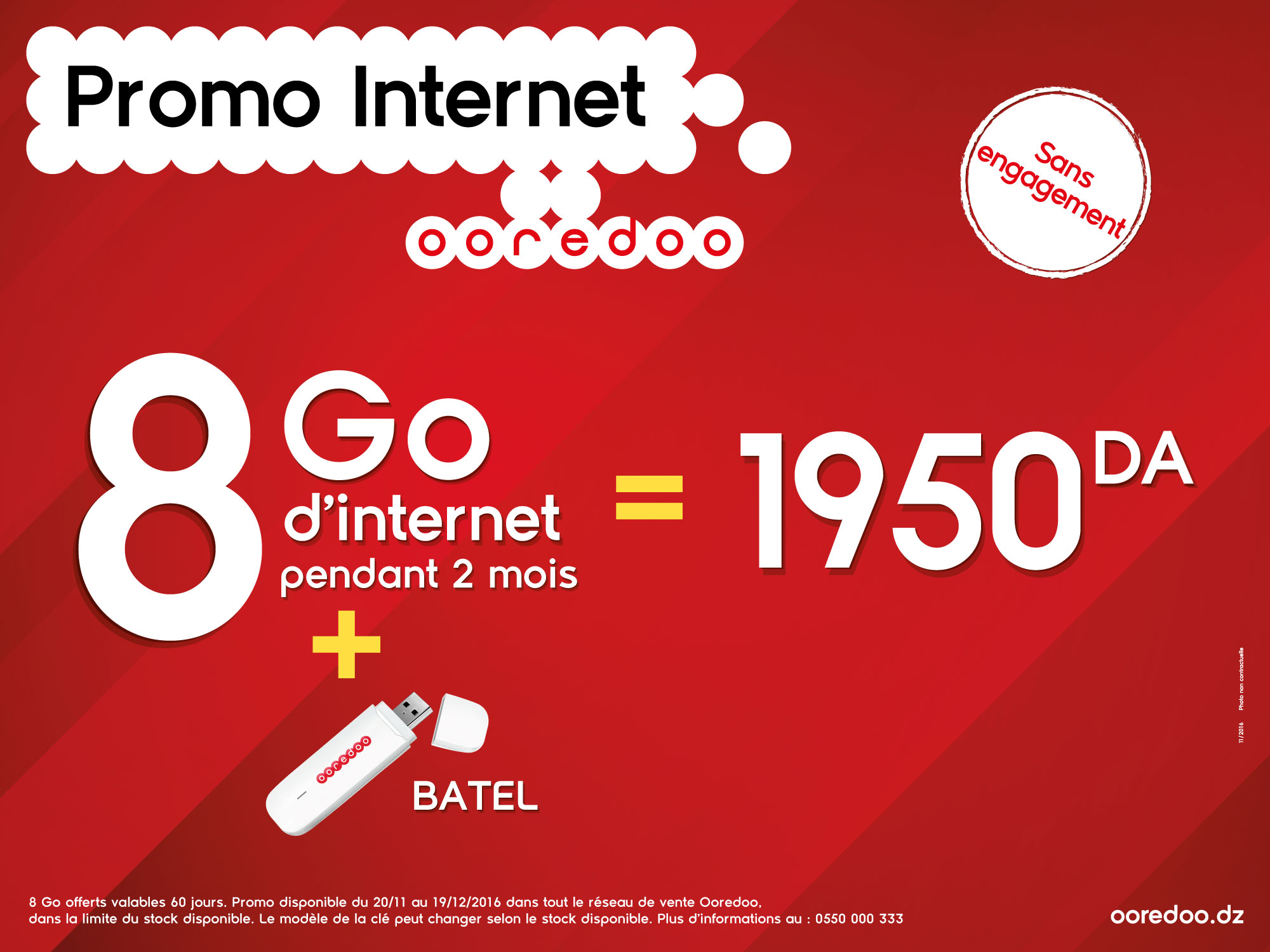 Ooredoo offre 8GO internet