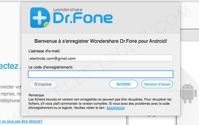 Wondershare version d'essai