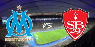 Brest contre l'Olympique de Marseille